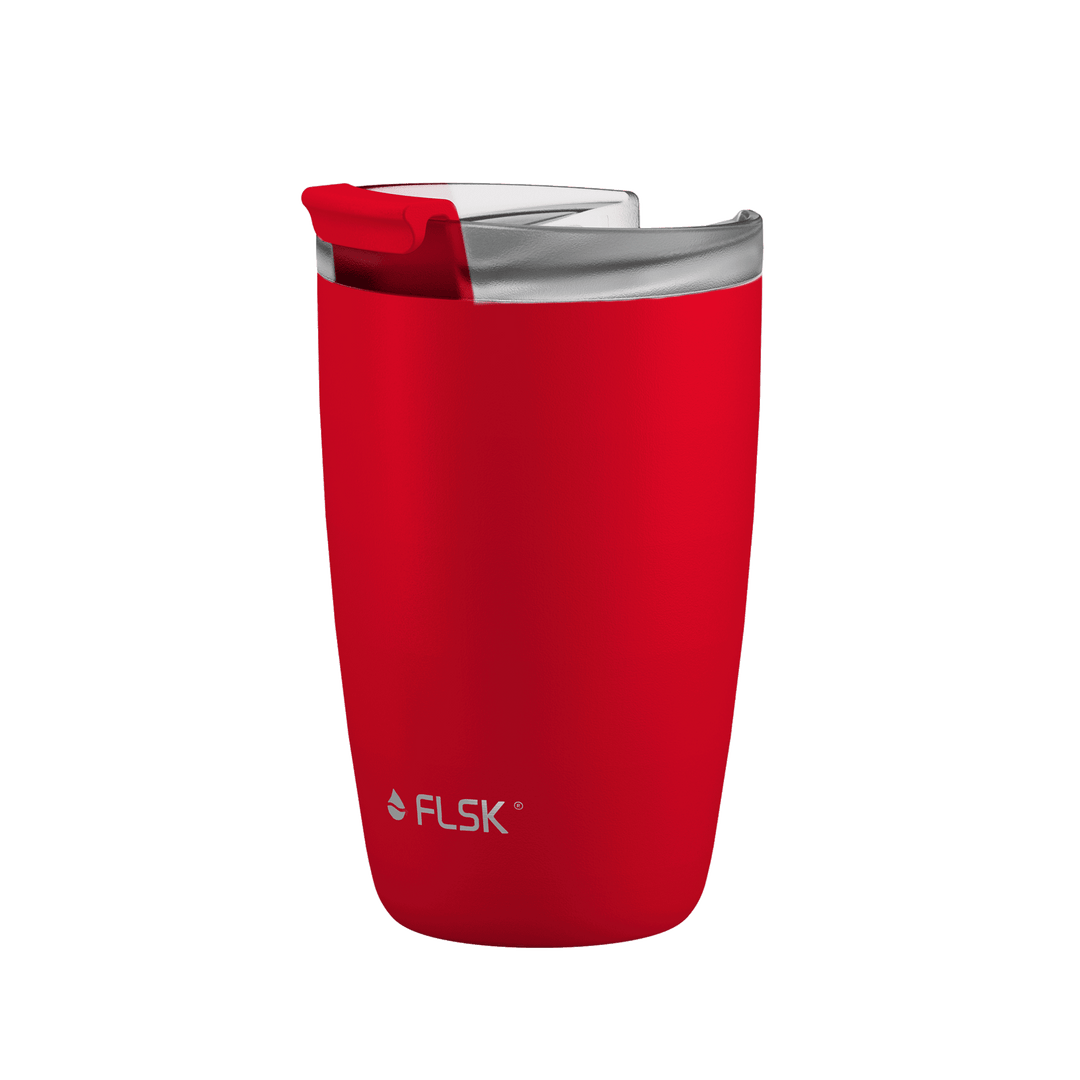 FL-1030-0350-2039 - FLSK Căniță To-Go din oțel inoxidabil, roșie, 350ml, înălțime 14,2cm
