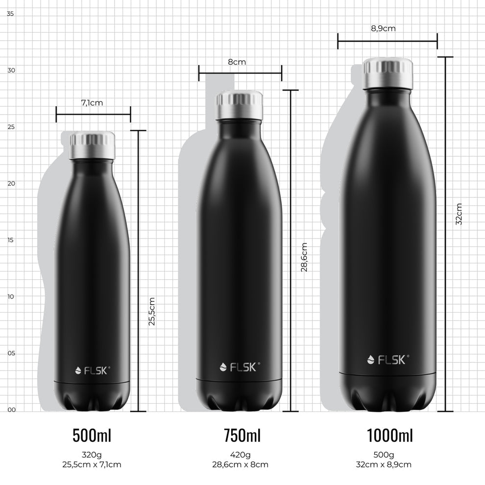 FL-1010-0750-2043 - FLSK Trinkflasche aus Edelstahl, blossom, 750ml, 28,6cm hoch