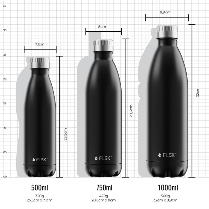 FL-1010-0750-2043 - FLSK Trinkflasche aus Edelstahl, blossom, 750ml, 28,6cm hoch