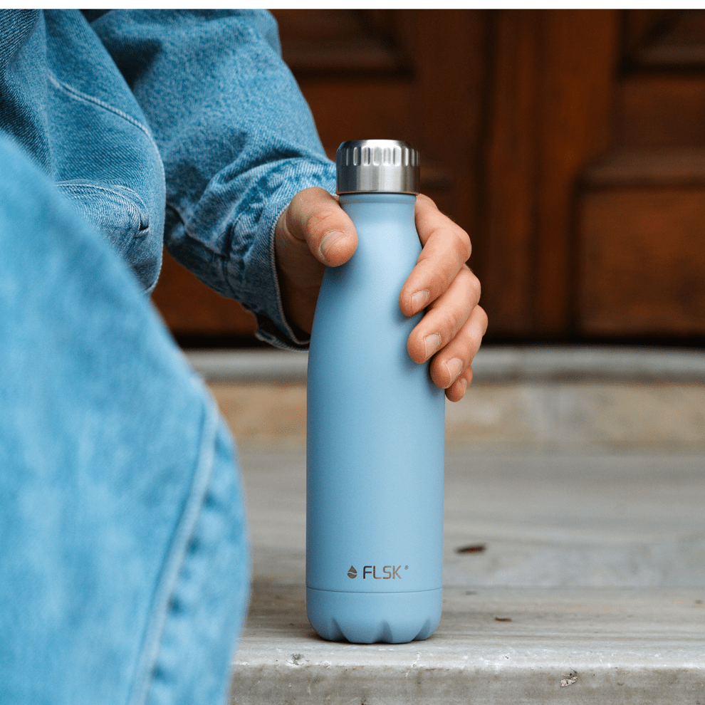 FL-1010-0750-2044 - FLSK Trinkflasche aus Edelstahl, denim, 750ml, 28,6cm hoch