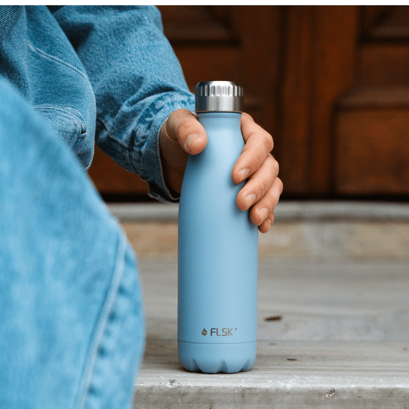 FL-1010-0750-2044 - FLSK Trinkflasche aus Edelstahl, denim, 750ml, 28,6cm hoch