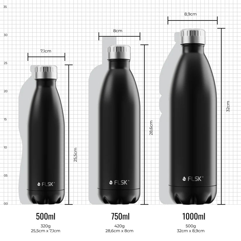 FL - 1010 - 0750 - 2036 - FLSK Trinkflasche aus Edelstahl, lavender, 750ml, 28,6cm hoch