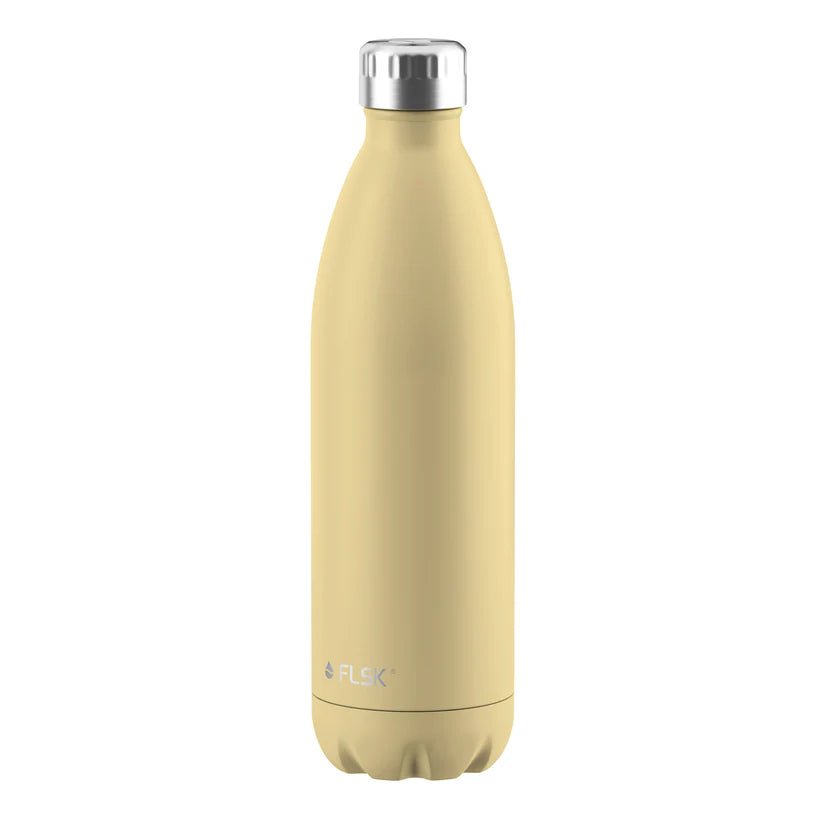 FL - 1010 - 1000 - 2038 - FLSK Trinkflasche aus Edelstahl, lemon, 1000ml, 32cm hoch