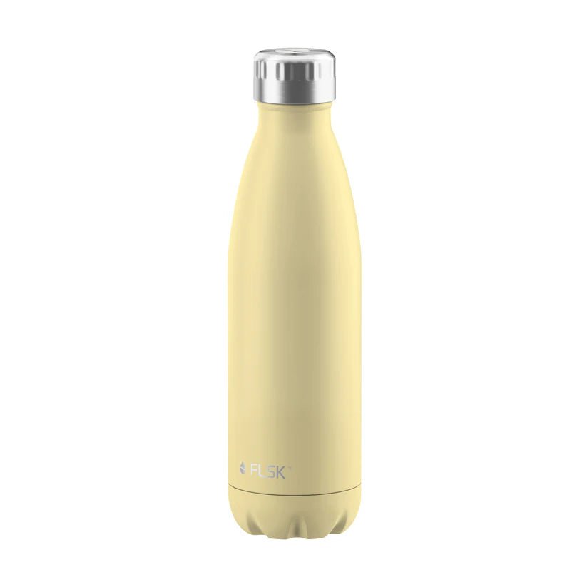 FL - 1010 - 0500 - 2038 - FLSK Trinkflasche aus Edelstahl, lemon, 500ml, 25,5cm hoch