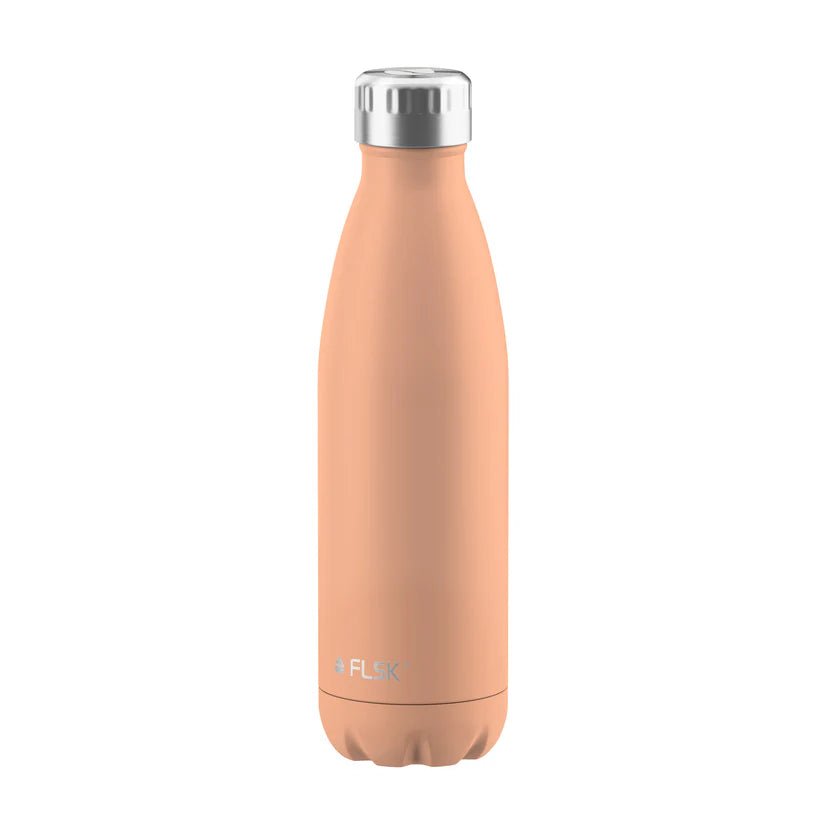 FL - 1010 - 0500 - 2037 - FLSK Nerezová fľaša na pitie, broskyňová, 500 ml, vysoká 25,5 cm
