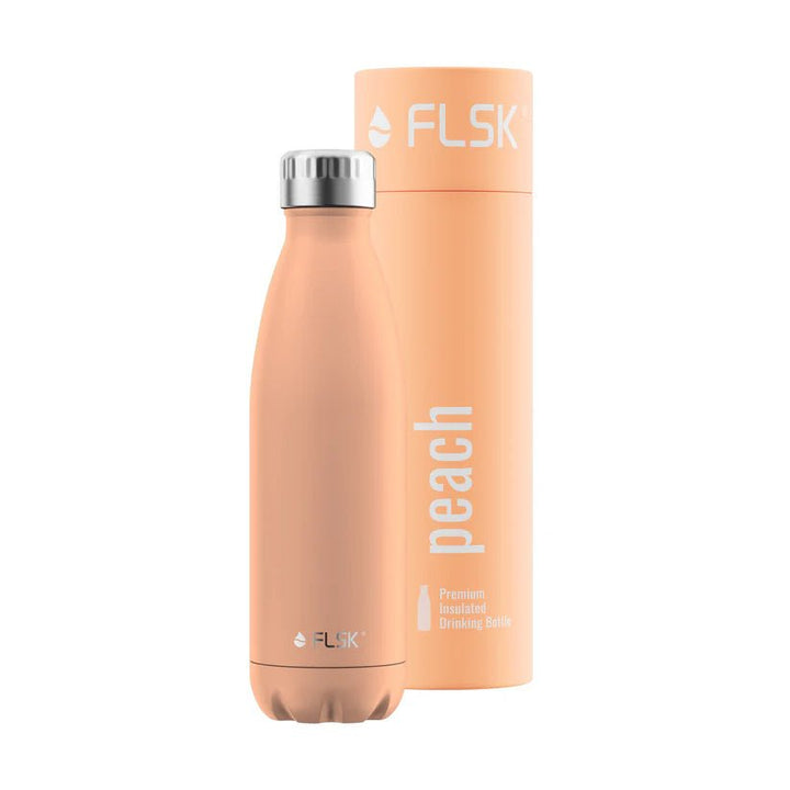 FL - 1010 - 0500 - 2037 - FLSK Nerezová fľaša na pitie, broskyňová, 500 ml, vysoká 25,5 cm