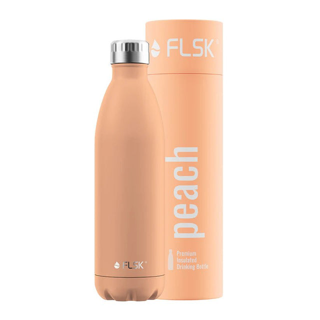 FL - 1010 - 0750 - 2037 - FLSK Trinkflasche aus Edelstahl, peach, 750ml, 28,6cm hoch