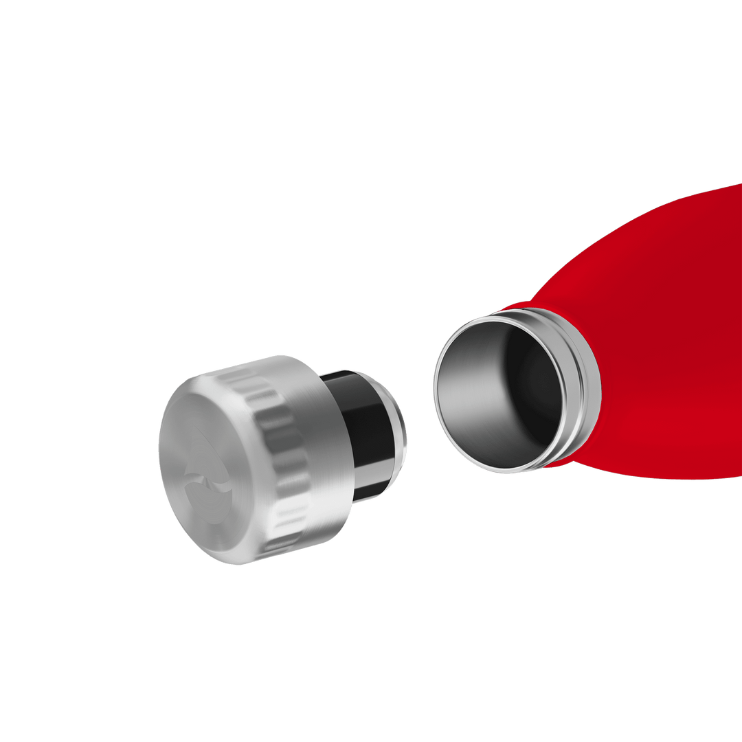 FL-1010-0750-2039 - FLSK Trinkflasche aus Edelstahl, red, 750ml, 28,6cm hoch