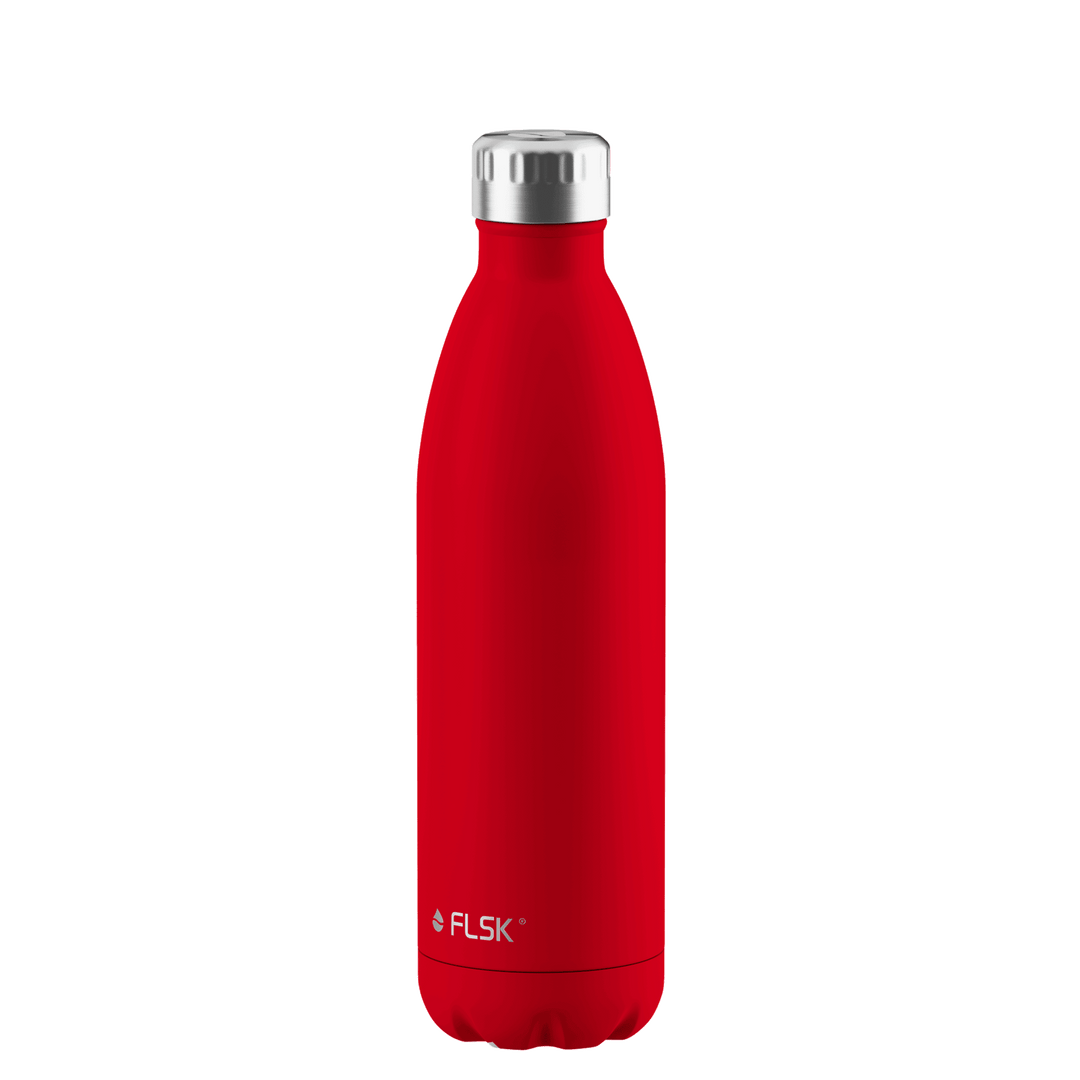 FL-1010-0750-2039 - FLSK Trinkflasche aus Edelstahl, red, 750ml, 28,6cm hoch