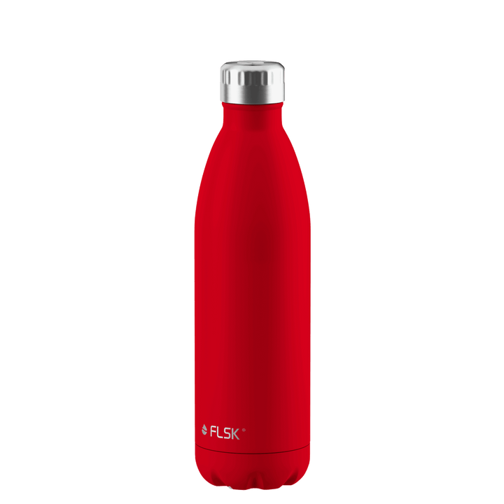FL-1010-0750-2039 - FLSK Trinkflasche aus Edelstahl, red, 750ml, 28,6cm hoch