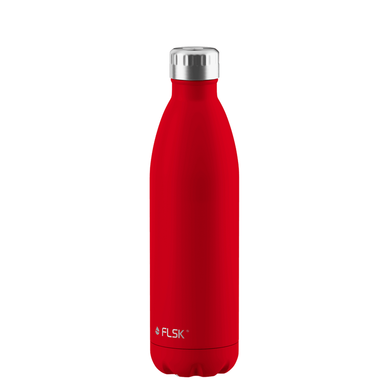 FL-1010-0750-2039 - FLSK Trinkflasche aus Edelstahl, red, 750ml, 28,6cm hoch