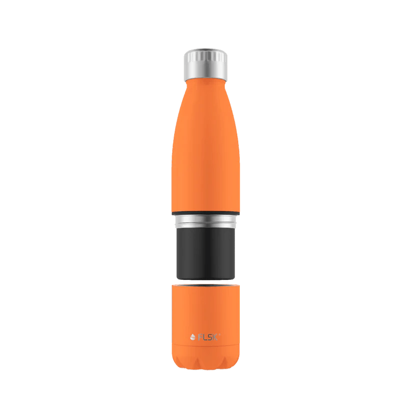 FL - 2010 - 0700 - 0011 - FLSK Trinkflasche mit Becher, orange, 700ml, 28,8cm hoch