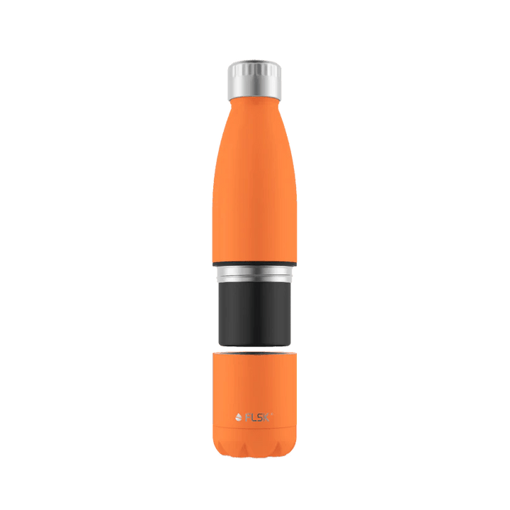 FL - 2010 - 0700 - 0011 - FLSK Trinkflasche mit Becher, orange, 700ml, 28,8cm hoch