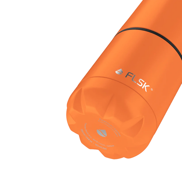 FL - 2010 - 0700 - 0011 - FLSK Trinkflasche mit Becher, orange, 700ml, 28,8cm hoch