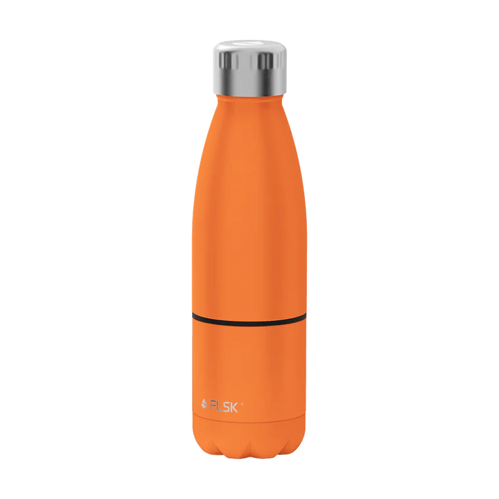 FL - 2010 - 0700 - 0011 - FLSK Trinkflasche mit Becher, orange, 700ml, 28,8cm hoch