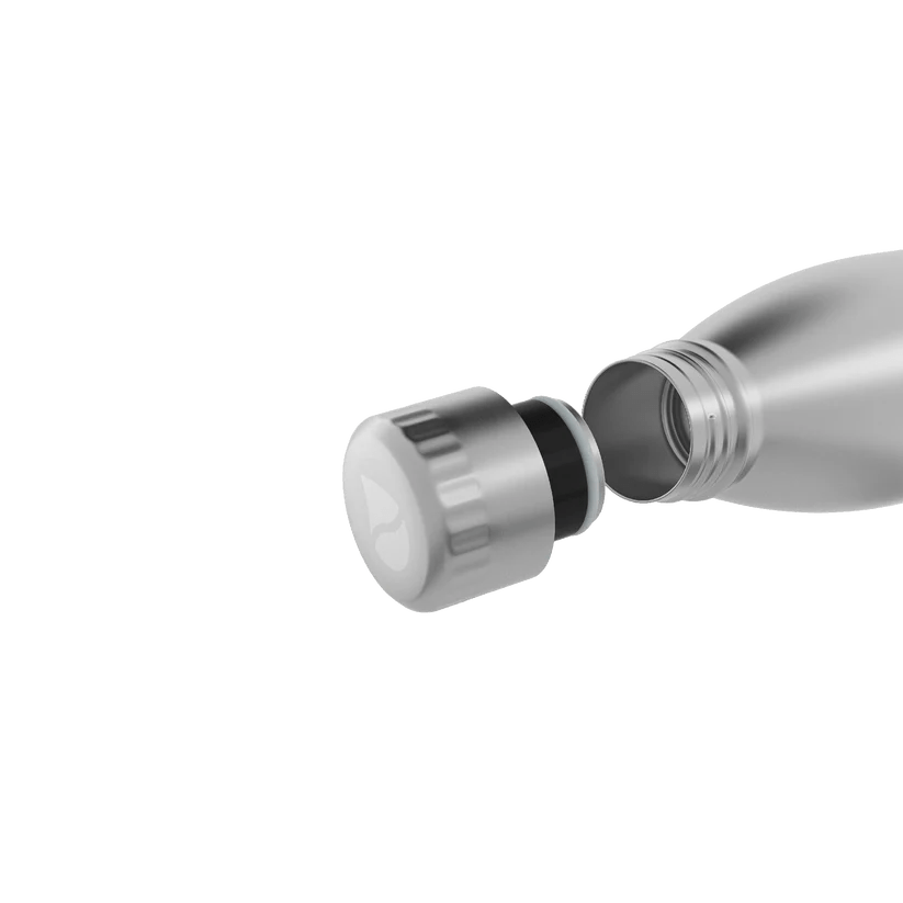 FL - 2010 - 0700 - 0010 - FLSK Trinkflasche mit Becher, stainless, 700ml, 28,8cm hoch