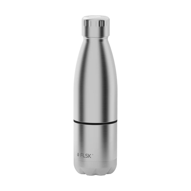 FL - 2010 - 0700 - 0010 - FLSK Trinkflasche mit Becher, stainless, 700ml, 28,8cm hoch