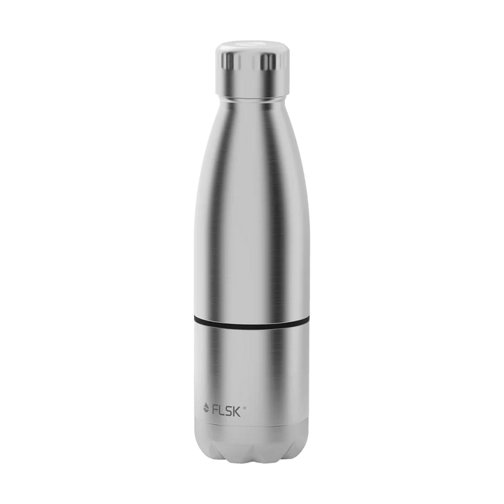 FL - 2010 - 0700 - 0010 - FLSK Trinkflasche mit Becher, stainless, 700ml, 28,8cm hoch