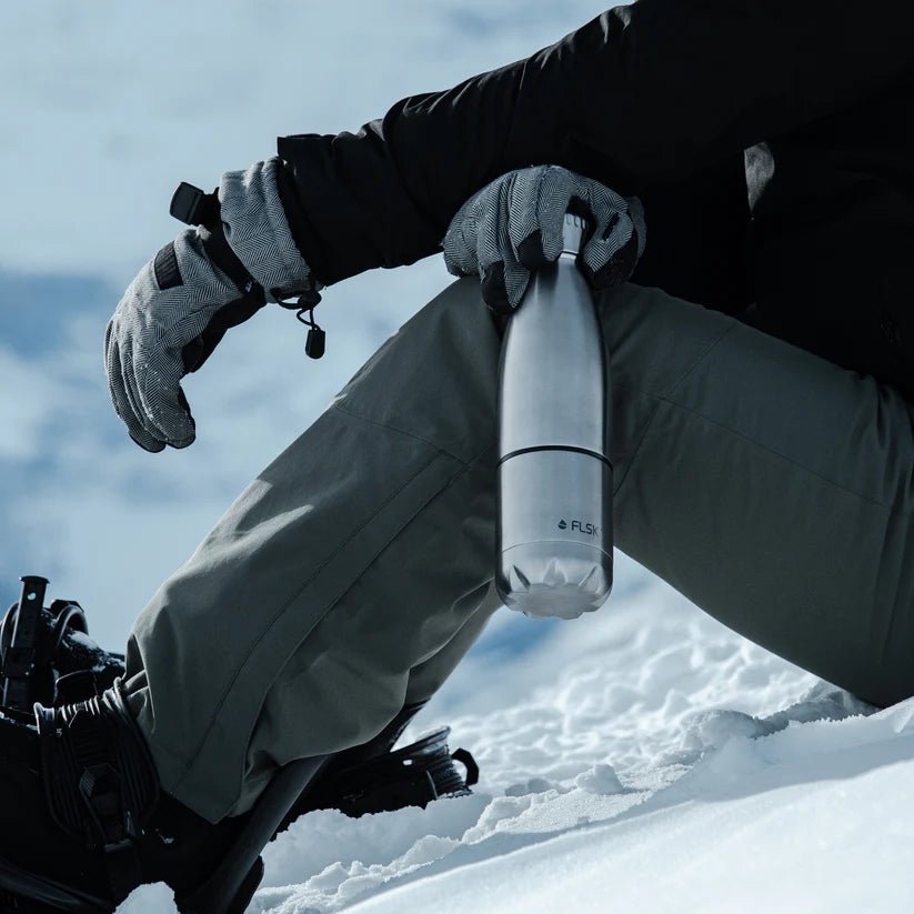 FL - 2010 - 0700 - 0010 - FLSK Trinkflasche mit Becher, stainless, 700ml, 28,8cm hoch