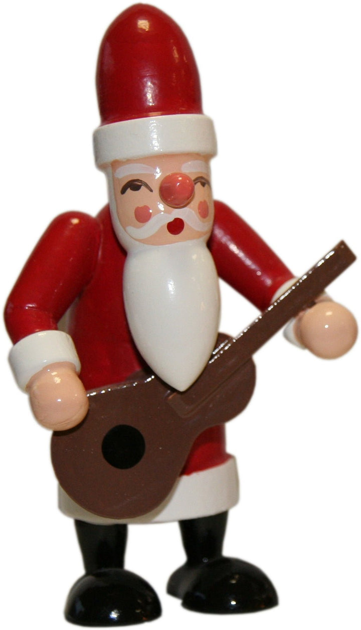 GAH-31436 - Gahlenz - Chapel - Santa Claus with guitar - 7.5 cm
