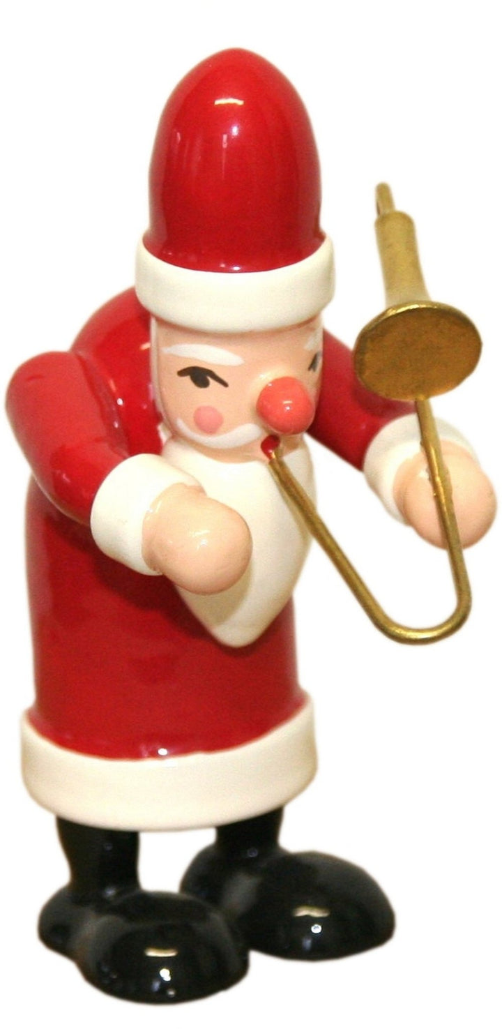 GAH-31431 - Gahlenz - Kapelle - Weihnachtsmann mit Posaune - 7,5cm&