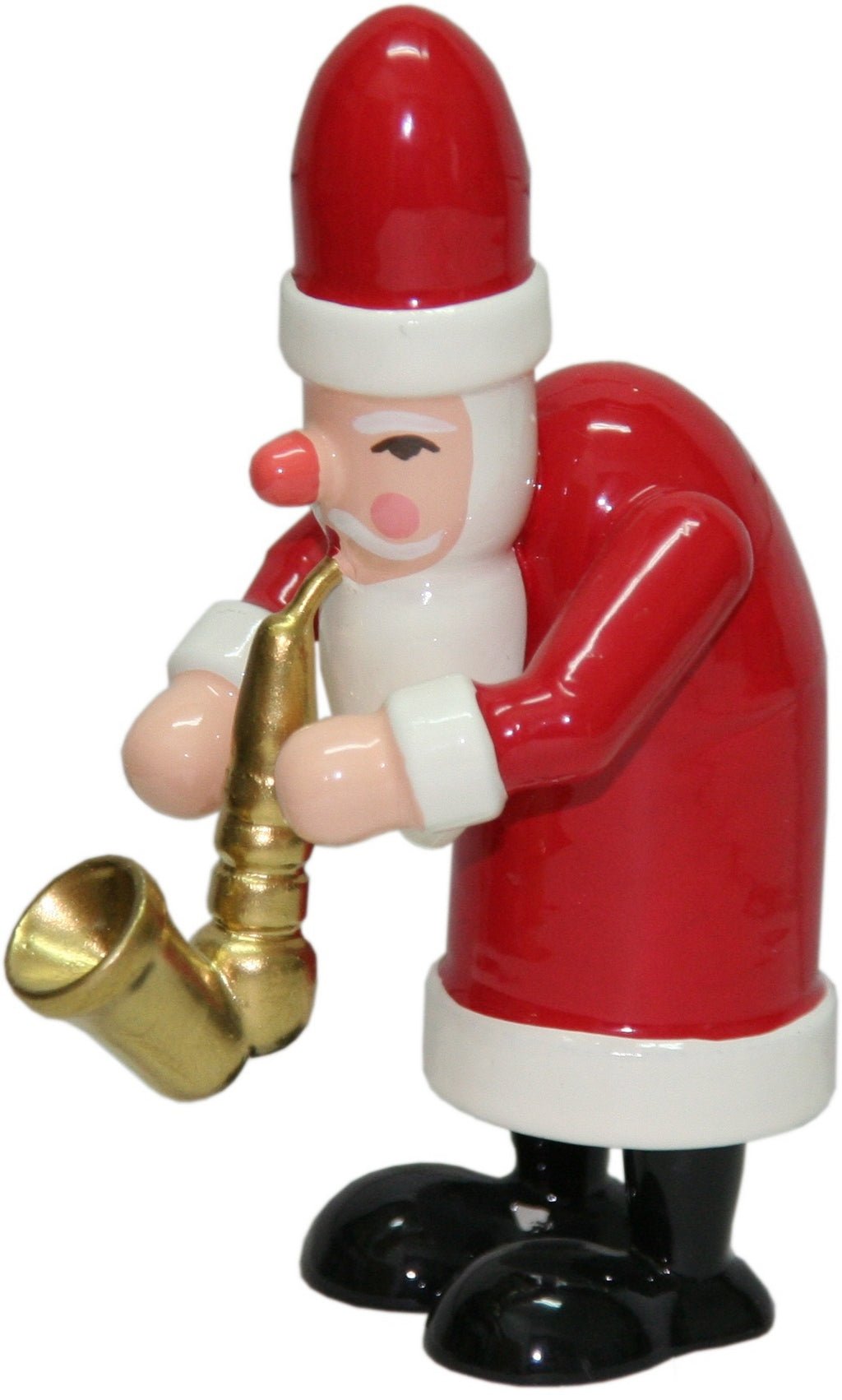 GAH-31433 - Gahlenz - Chapel - Santa Claus with Saxophone - 7.5 cm