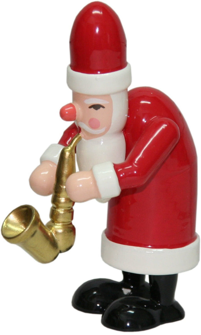 GAH-31433 - Gahlenz - Kapelle - Weihnachtsmann mit Saxophon - 7,5cm'