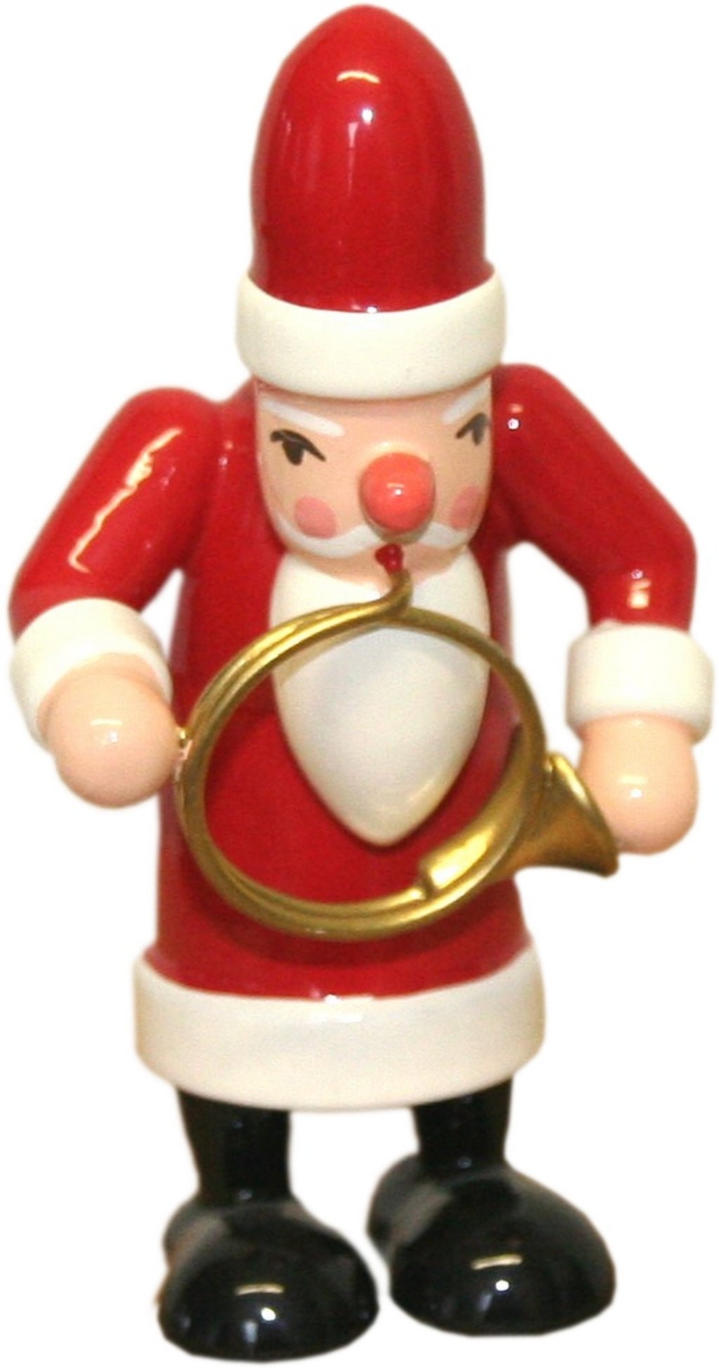 GAH-31434 - Gahlenz - Chapel - Santa Claus with French horn - 7.5 cm