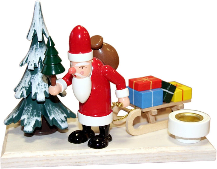 GAH-43431 - Gahlenz - Lysholder julenissen i vinterskogen, liten, 12cm
