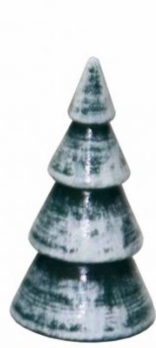 GAH - 34901 - Gahlenz - Snowmen - Group 'Ringelbaum green - white - Height 3.5cm'