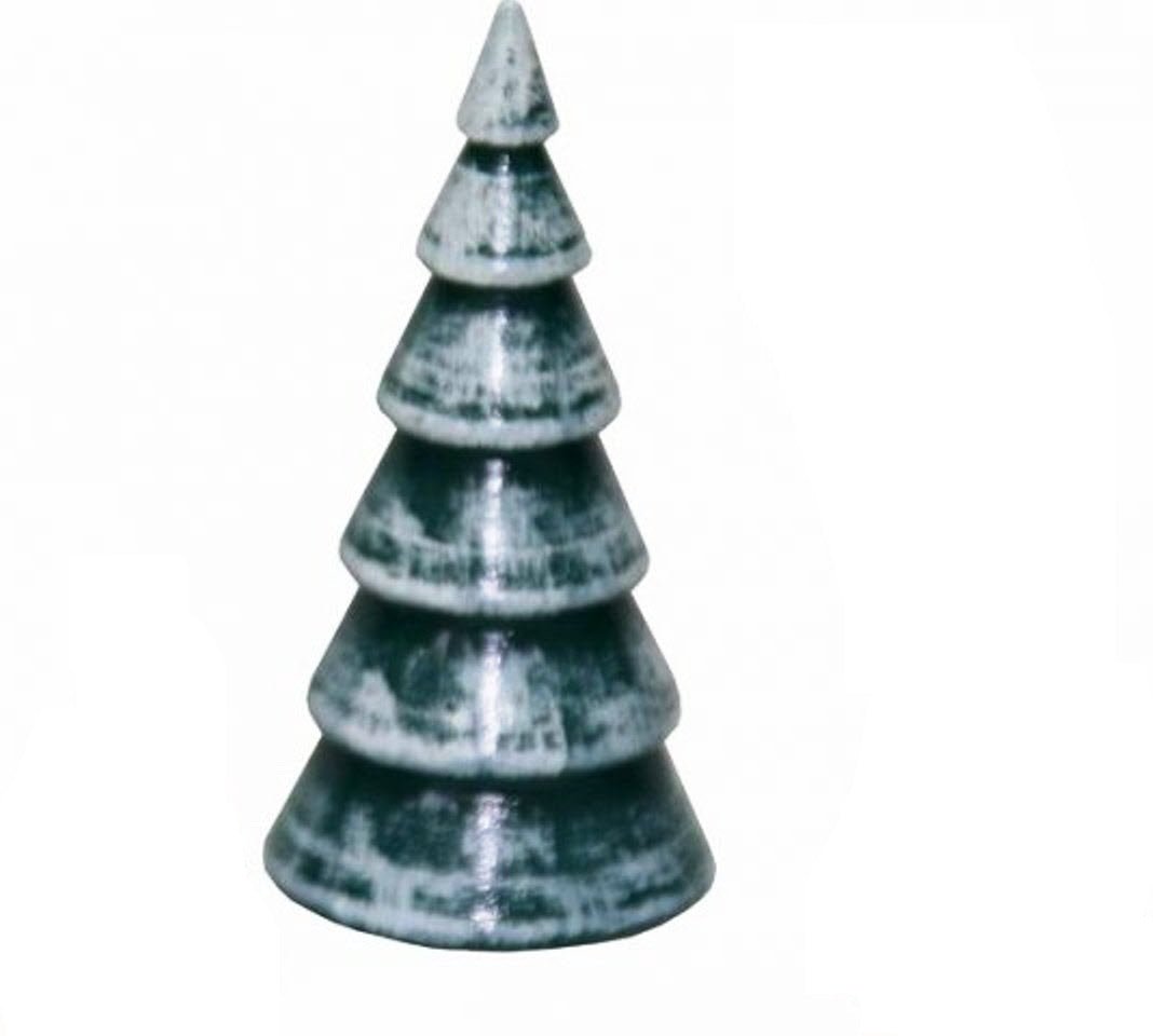 GAH - 34902 - Gahlenz - Snowmen - Group 'Ringelbaum green - white - Height 5.5cm'