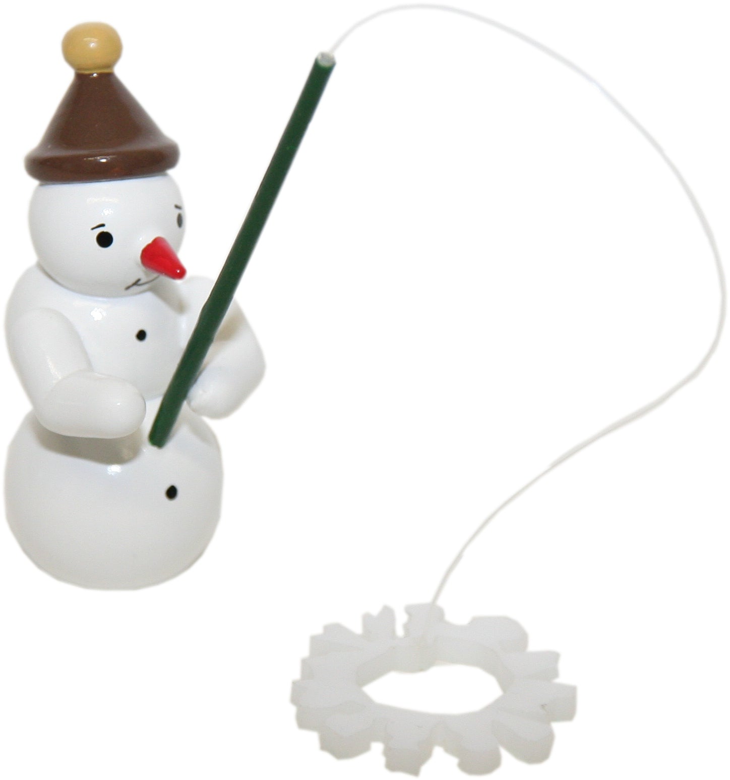 GAH - 38290 - Gahlenz - Lumimiehet - Ryhmä 'Lumimies kalastajana - 6,5 cm'