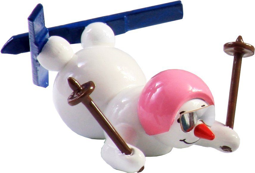 GAH - 38250 - Gahlenz - Sněhuláci - Skupina 'Sněhulák jako lyžař s růžovou helmou - 6 cm'
