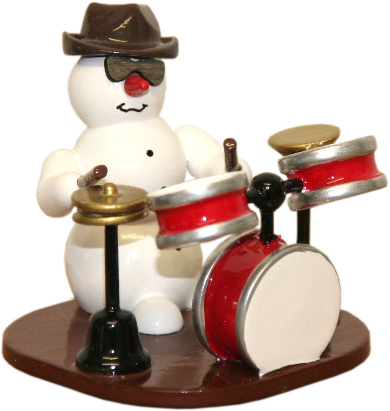GAH - 38020 - Gahlenz - Snowmen - Gruppe 'Snømann med trommer - 6 cm'