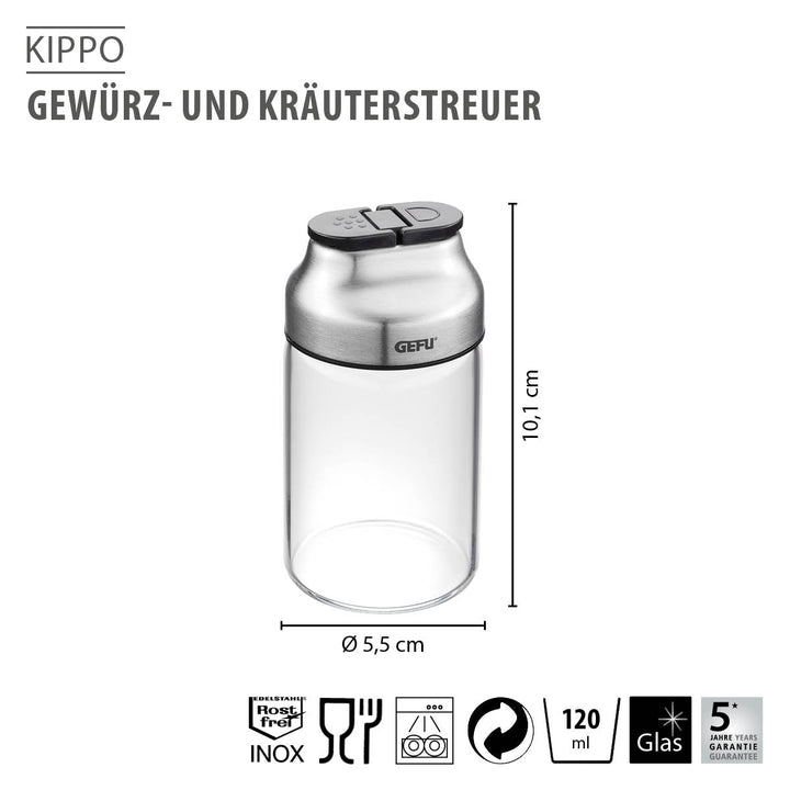 GEF-33731 - Gefu, Gewürz- und Kräuterstreuer "Kippo"
