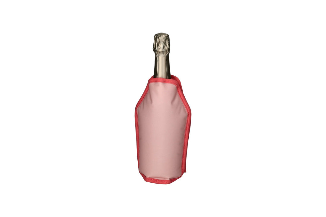 GICO - 1219501012 - Gift Company, Froid, Kühlmanschette, Motiv: Weinflaschen, rosa