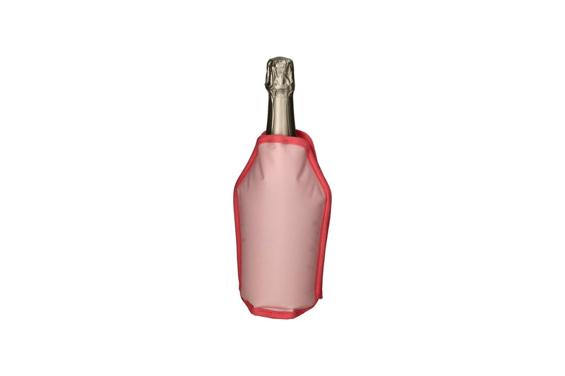 GICO - 1219501012 - Gift Company, Froid, Kühlmanschette, Motiv: Weinflaschen, rosa