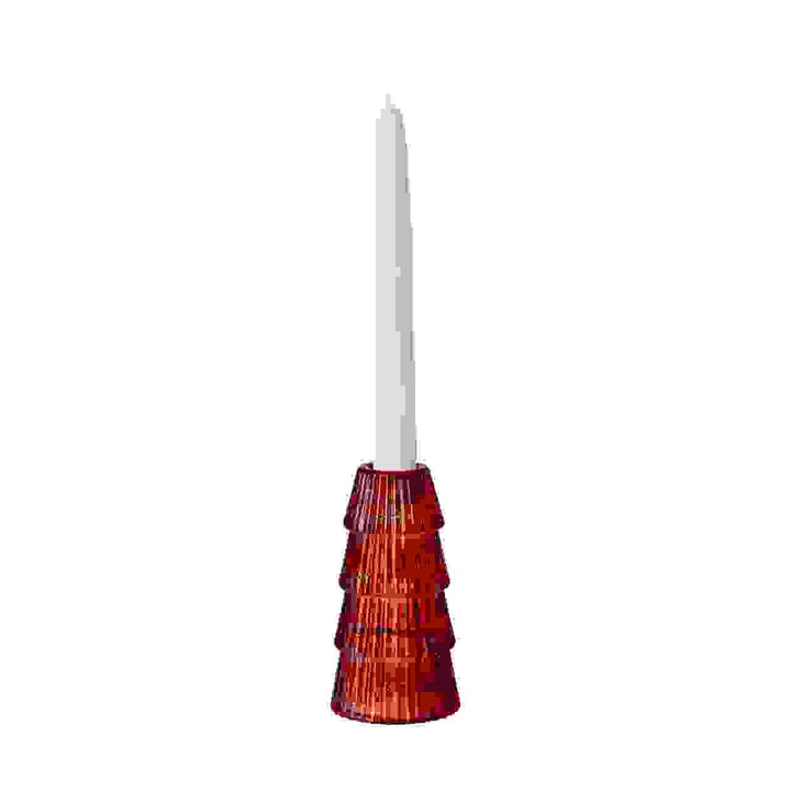 02488 - 729540 - 47756 - Glas - rot, Baum / Kerzenhalter, Hutschenreuther 2025