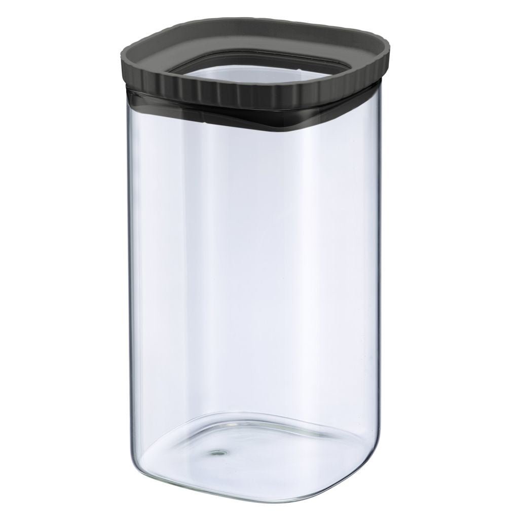 WST - 23642260 - Glasdose mit Silikondeckel stapelbar, Westmark, ca. 1500ml