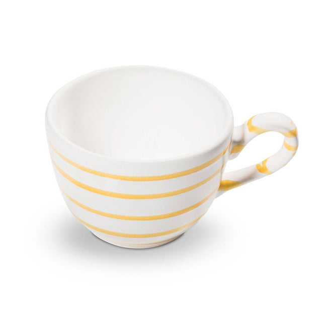 0101TKGL10 - Gmundner Keramik 'Gelbgeflammt - Kaffeetasse glatt (0,19L)'