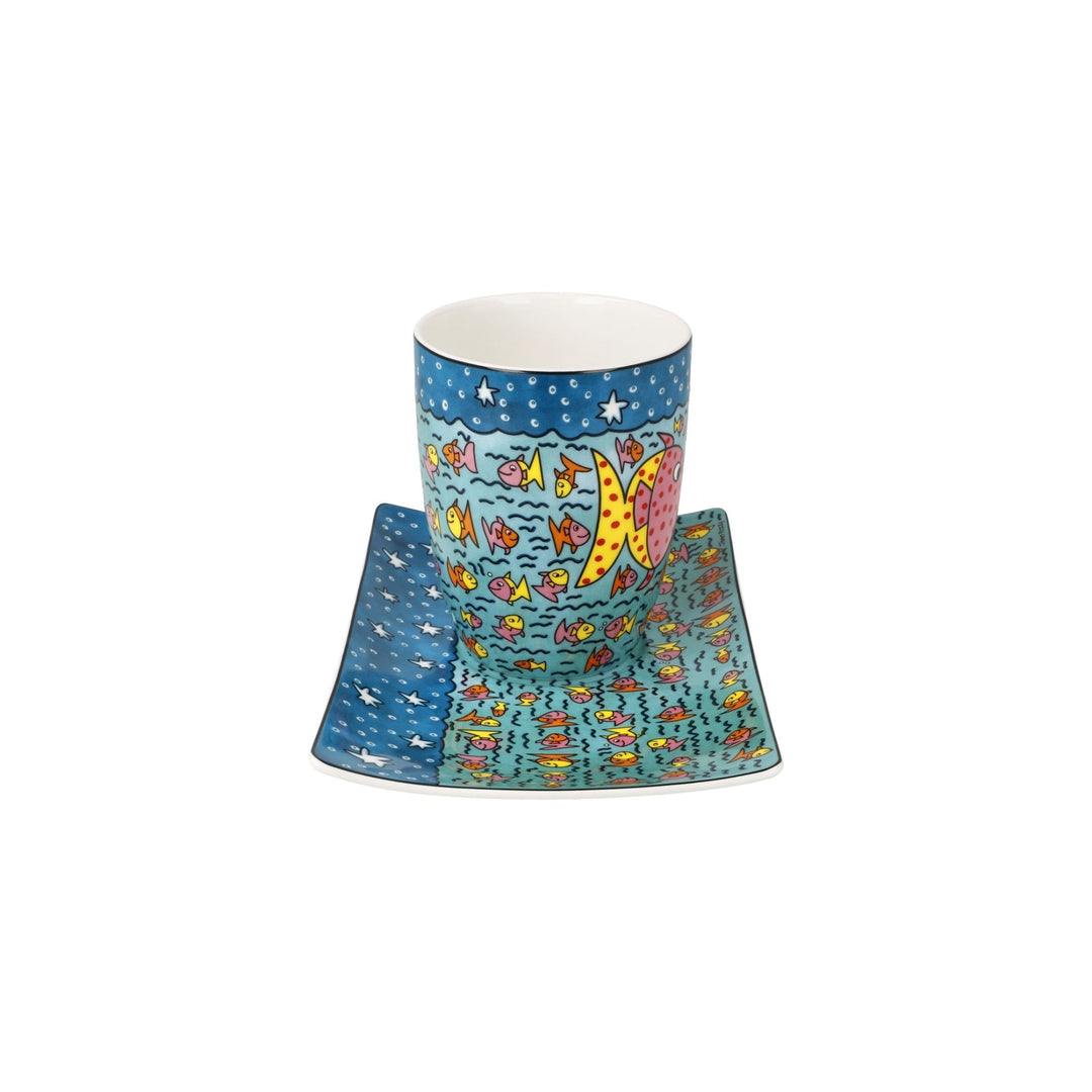 26103651 - Goebel James Rizzi kunstnerkopp med fat &