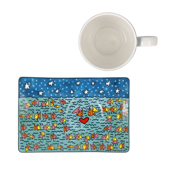 26103651 - Goebel James Rizzi kunstnerkopp med fat &