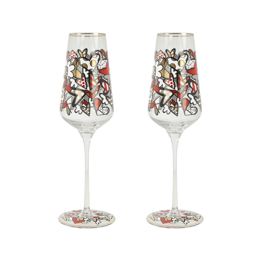 66453371 - Goebel Pop Art, Sektglas, Britto - All We Need Is Love 24cm 2025