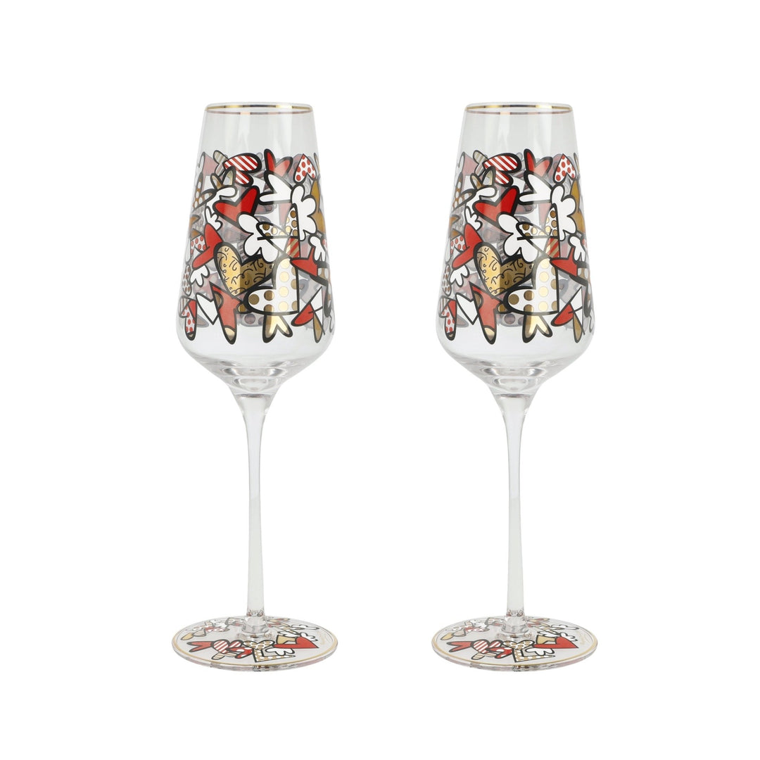66453371 - Goebel Pop Art, Sektglas, Britto - All We Need Is Love 24cm 2025