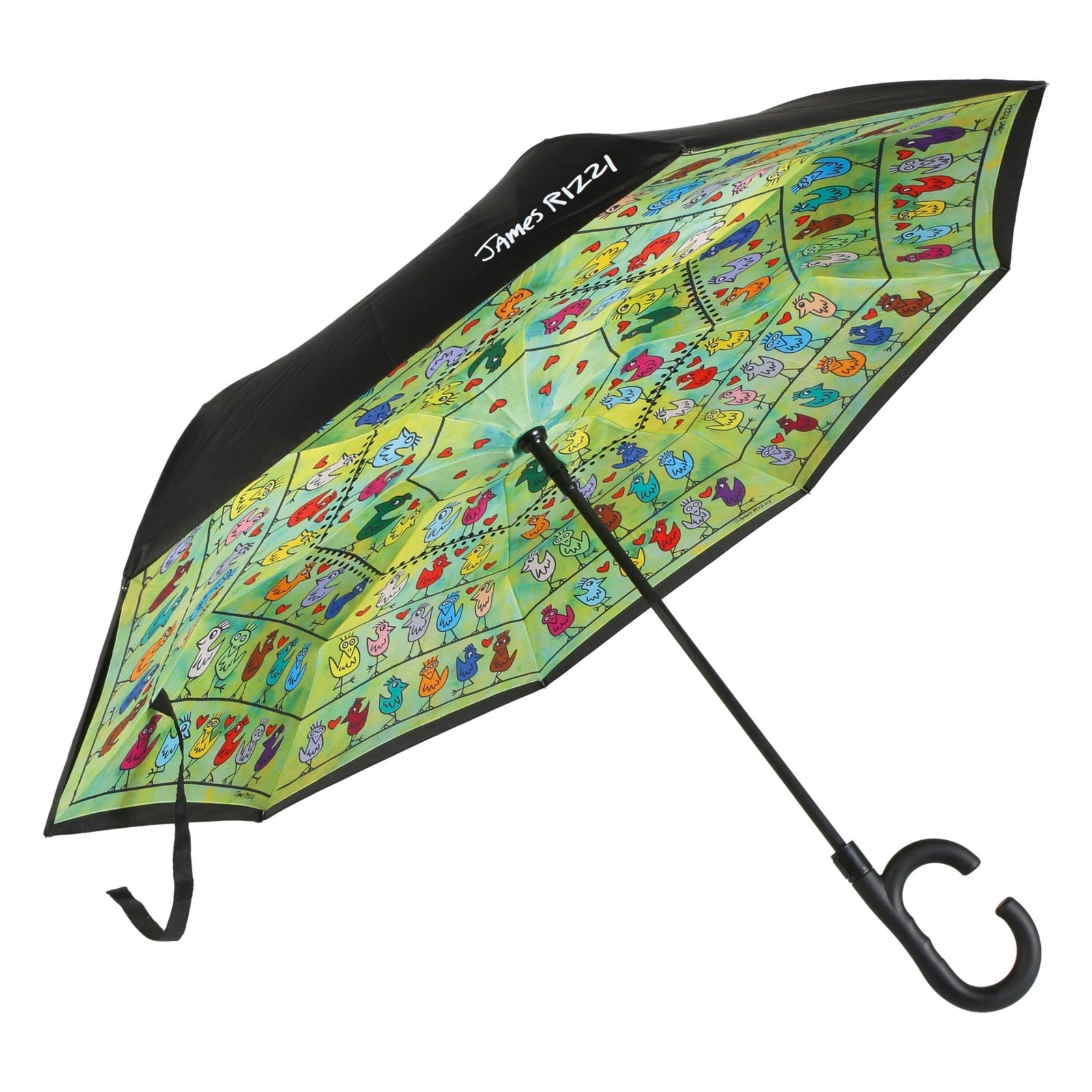 26103501 - Goebel Pop Art, Upside - Down Schirm, James Rizzi - Birds on a Love Wire 2025