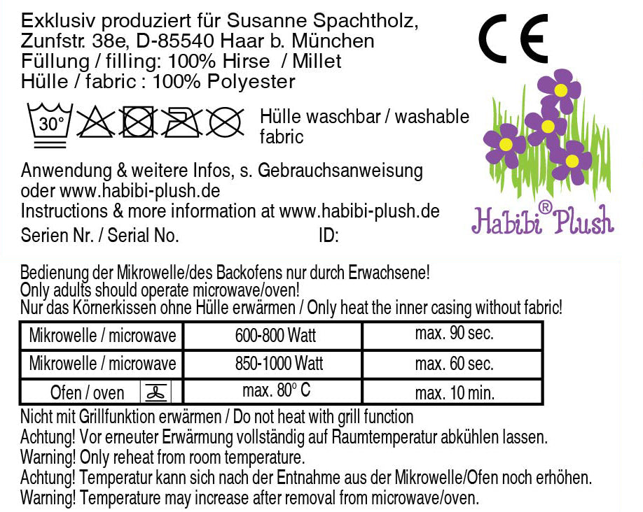 Habi-1616 - Habibi Plush - Schneehase - Premium - 29cm