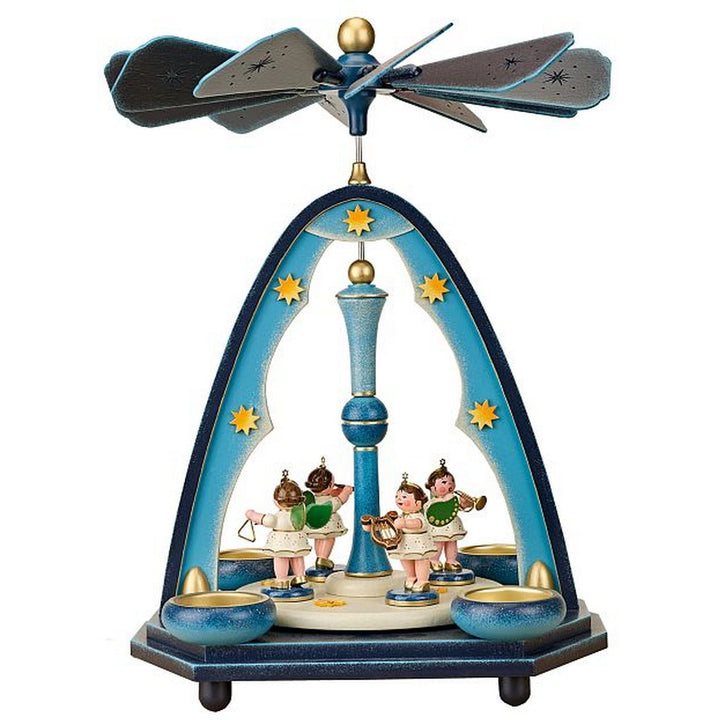 HUB-102h2002 - Hubrig Volkskunst „Concertul Îngerilor Pyramide (model nou) - înălțime 35 cm” 2026