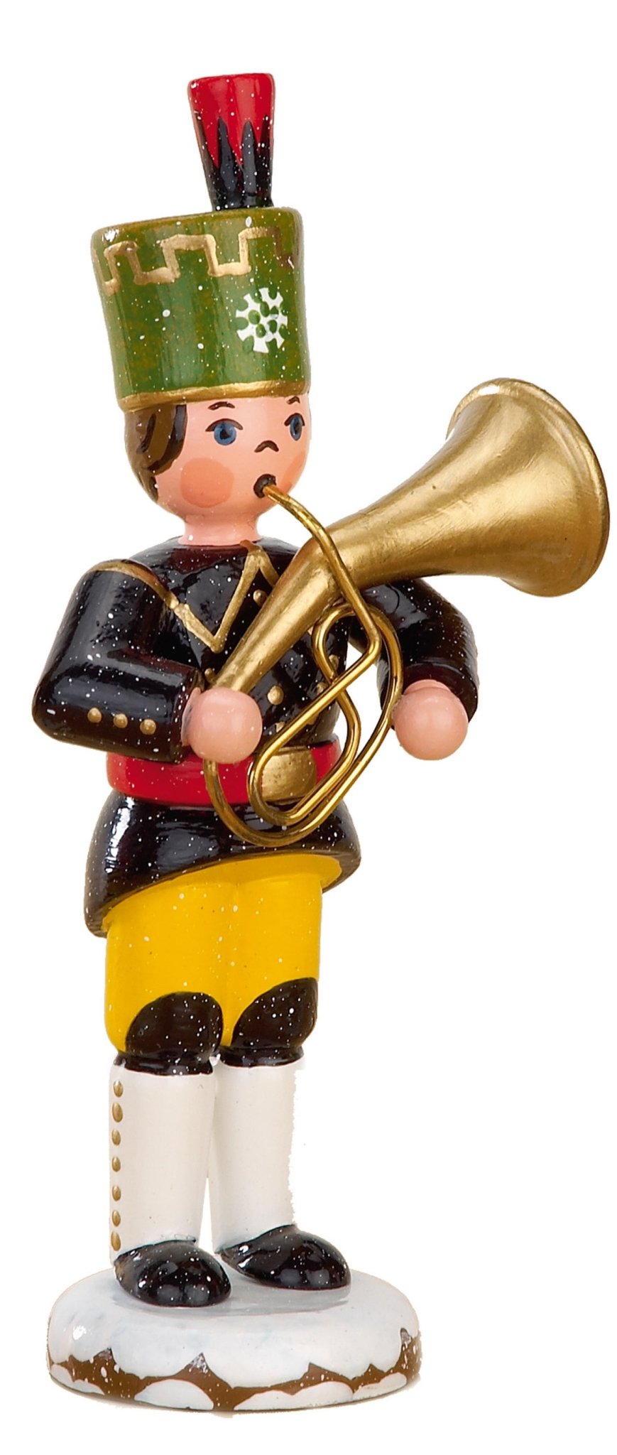 HUB - 110h0022 - Hubrig Volkskunst 'Winterkinder Bergmann - Tenorhorn 9 cm'