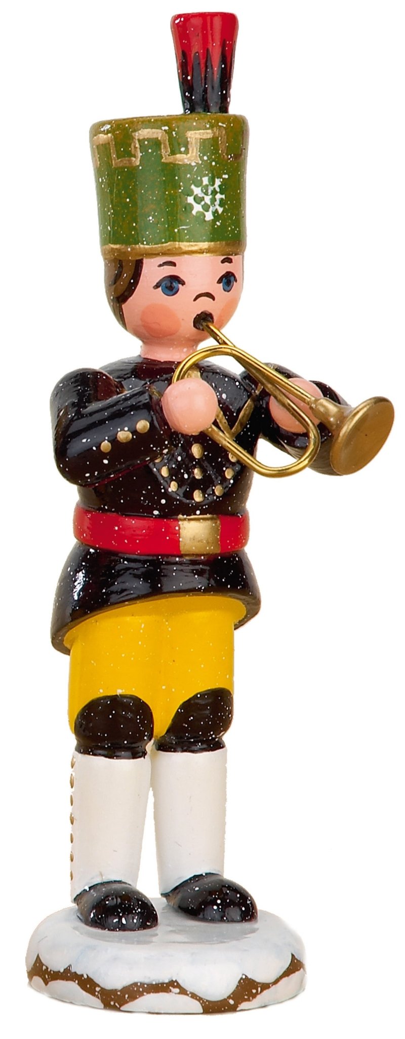 HUB - 110h0023 - Hubrig Volkskunst 'Winterkinder Bergmann - Trompete 9cm'