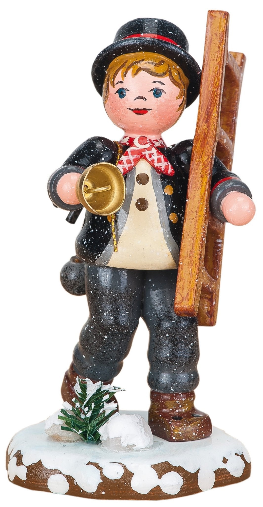 HUB - 110h0036 - Hubrig Volkskunst 'Winterkinder - Kaminfeger 8cm'